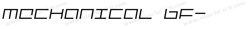 mechanical Bf字体转换